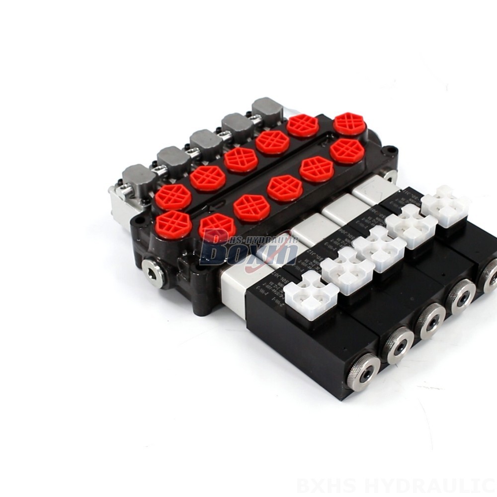 Direct from Manufacturer: Q45 5 Spool Monoblock Hydraulic Control Valve main image